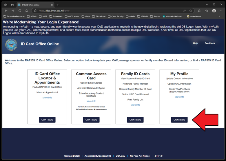 Screen capture of IDCO homepage Screen capture of IDCO homepage